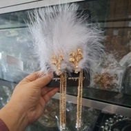Feather Headpieces/Feather Clips Pair of Head Accessories