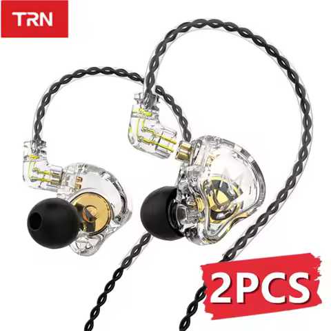 TRN MT1 In Ear Earphone Dynamic DJ Monitor IEM Earbud HIFI Sport Noise Cancelling Headsets Microphon
