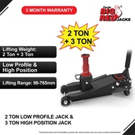 BIGRED 2+3 Ton Low Profile High Position Heavy Duty Hybrid Lift Dual Pump Hydraulic Garage Jack 4x4 