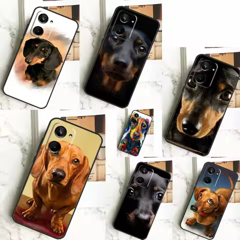 Dachshund Dog For Realme C31 C33 C35 C51 C53 C55 C67 GT5 GT Neo 6 9 10 11 12 Pro Plus C21Y C25s C30 