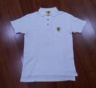 Ferrari 法拉利 原廠精品 純白Polo衫 專櫃購買