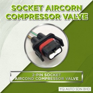 🔥Socket Aircond Compressor Valve (AAC-AL001) - 2-PIN SOCKET AIRCOND COMPRESSOR VALVE🔥