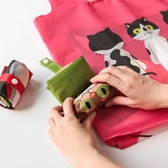 【捲捲貓提袋】摺疊收納環保購物袋 - 全包組 3入