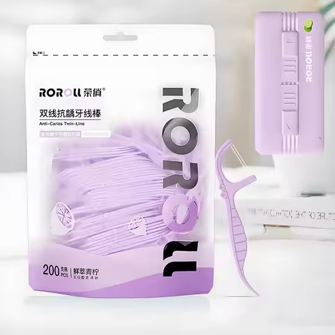 Portable Automatic Floss Box Travel Sets Disposable Double Line Dental Floss Oral Hygiene Care Denta