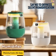 PREVALENT Dual Mist Humidifier, Digital Display White Color Digital Display Humidifier,  With Diffus