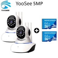 YOOSEE กล้องวงจรปิดไร้สายความชัดสูง Color View HD-5MP กล้องวงจรปิดบ้าน ระบบรักษาความปลอดภัย