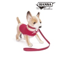 Hansa擬真動物玩偶 HANSA 吉娃娃(米)27公分-紅衣