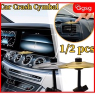【SG】2pcs Car Crash Cymbal Air Vent Mini Drum Car Hand-shooting Cymbals Car Drum Cymbal Air Vent Musi