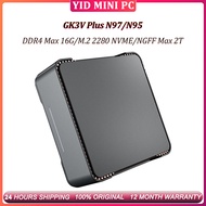 GK3V MINI PC Intel N97/N95 DDR4 Max 16G M.2 2280 NVME/NGFF Max 2T Windows Office PC Desktop 1 Year W