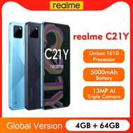 Global Version realme C21Y 6.5" 3/4GB 32/64GB Eight-core Processor 13MP AI Triple Camera 5000mA