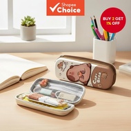 Capybara 3D Pencil Case Waterproof Hard Shell Drop Proof Storage Box Decompression Pen Bag for Stude