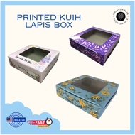 Printed kuih lapis box/talam box/cake box/kuih lapis