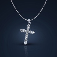 925 Silver Moissanite Pendant Necklace for Women D Color