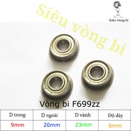 Flange bearing F699ZZ - Rim bearing F699ZZ - Standard 9x20x6mm (23mm rim)