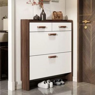 Carpenter - 實木薄身鞋櫃翻斗鞋櫃附衣帽架多功能門廳櫃門口進門收納鞋架