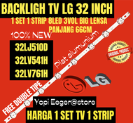 BACKLIGH TV LED LG 32" INCH 32LJ510D 32LV541H 32LV761H BACKLIGHT TV 32" INCH