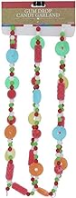 The Gerson Companies Gummy Life Saver, Log Twists and Beads Candy Christmas Tree Garland 6 ft