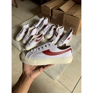 [ ORIGINAL 100% ] COMPASS GAZELLE LOW WHITE RED SHOES