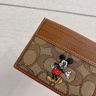 Coach Disney 聯名限定卡包 米奇 老花 卡夾