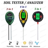 Digital Soil Analyzer Tester Meter Alat Ukur Ph Tanah 3 4 5 In 1 Non