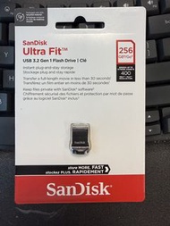 [全新未開封] SanDisk Ultra Fit 256GB USB 3.2 Gen 1 Flash Drive