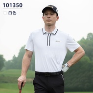 เสื้อยืดกอล์ฟแขนสั้น PGA 2025 สำหรับผู้ชาย ฤดูร้อน 2024 ระบายเหงื่อ แห้งเร็ว โพลีเอสเตอร์ คอโปโล วัส