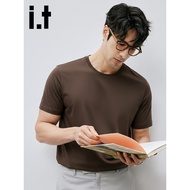 It izzue it izzue Modal Short-Sleeved t-Shirt Men Summer Ice Silk Thin Style Cool Casual Loose Top Y