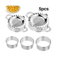 5PCs ravioli maker stainless steel dumpling mold set dumpling wrapper mold dough press cutter empana
