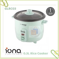 Iona 0.3L Mini Rice Cooker GLRC03 | GLRC 03 (1 Year Warranty)