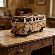 VW CAMPER VAN 1950 wooden miniature