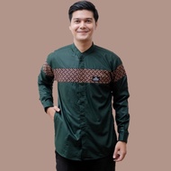 Baju koko pria lengan panjang bordir Moot Alkhalis