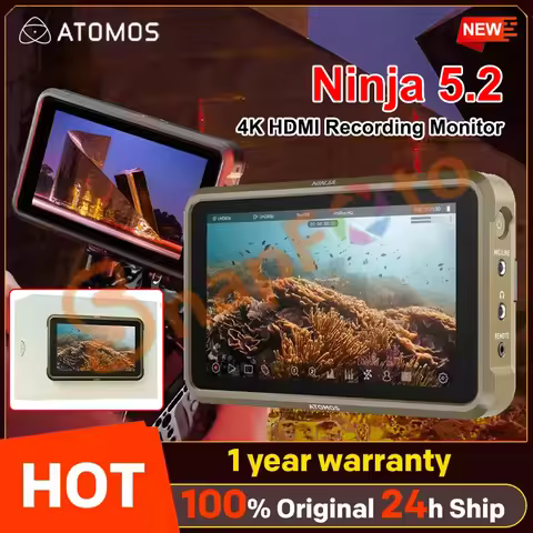 Atomos Ninja 5.2" 4K HDMI Recording Monitor Compatible with Huge Range of HDMI-output Cameras Built 