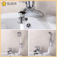 SUER Faucet Valve Diverter, Zinc Alloy Sink Splitter Faucet Adapter, Multipurpose Diverter Valve 2 Way Water Tap Connector Kitchen