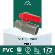 PASS Ball Valve PVC Socket 1/2" PVC Stop Valve 1/ 2" PASS