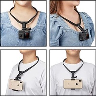 適用於 Gopro Hero 10 9 8 7 6 5 4 3 和幾乎所有其他運動攝影機的頸托安裝支架 dmeckp Neck Holder Mount Bracket for Gopro Hero 
