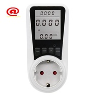 Power Meter AMP Tester Plug-in Socket with Overload Protection Kilowatt Voltage AMP Tester EU Plug