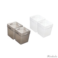 [Miskulu] 2 Pieces Refrigerator Side Door Box Fridge Organiser Refrigerator Organizer Box for Fridge Cabinets Pantry Small Items Fruits