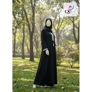 ABAYA ETHNIC EMBROIDERY DUBAI/ARABIAN jet black exclusive abaya dress abaya dubai