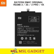 Baterai Xiaomi Redmi 3 / Redmi 4X BM47 Original 100%