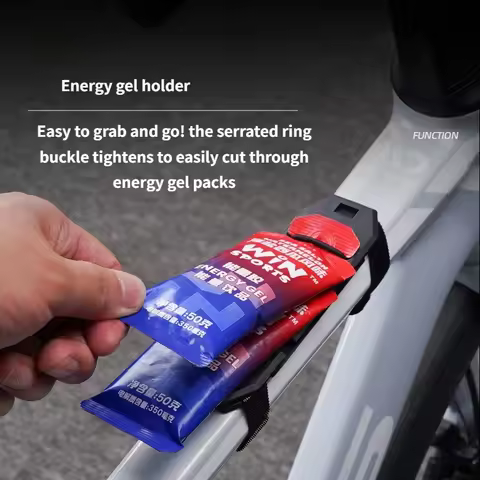 Bicycle Energy Gel Holder Road And Mountain Bike Storage Box Energy Bar Elastic Buckle Cycling Acces