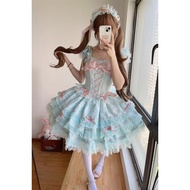 Sweet Princess lolita lolita lolita Skirt Bowknot Dress Dress Summer Short Fluffy Cake Skirt