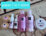Scarlett Whitening 1 Paket Lengkap Glowing (Share In Jar 7 in 1 untuk Perawatan Tubuh dan Muka)