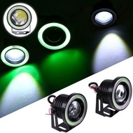 3200LM Car COB Upgrade Section High Power M609 LED Angel Eyes Fog Light ring Lens Projector (Alumini