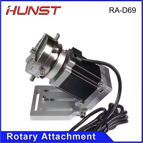 Hunst D69 CNC Router Laser Marking Machine Rotary Axis Chuck for Ring Bracelet Jewelry Engraving Aut