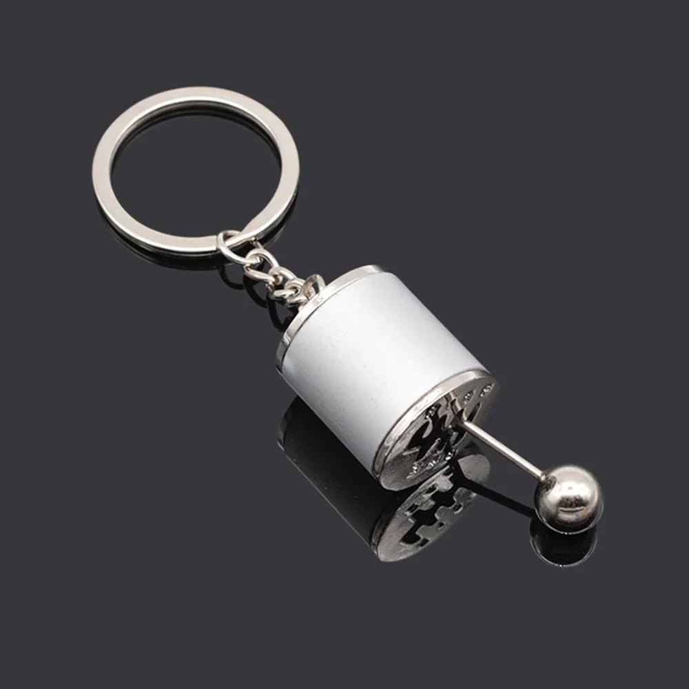 Gearbox gear head keychain manual transmission lever KeyChain creative car key chain accessory bag k