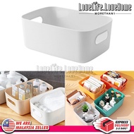 MORETHAN1 Cube Storage Box for Kitchen Pantry Bathroom Plastic Organizer Container for Under Bed Des