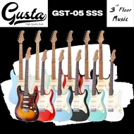 (มีของแถมพิเศษ) Gusta GST-05 SSS คอขาว / คอดำ กีต้าร์ไฟฟ้า Electric Guitar 3rd Floor Music