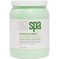 BCL SPA Massage Cream Deep Detox Lemongrass + Green Tea 64oz