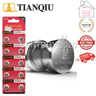 TIANQIU Battery AG5/LR754H/393A 1.5V Alkaline Battery 10pcs