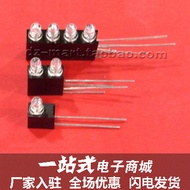 3mmLED Porous Lamp Holder 90 Degree LED Lamp Holder Luminous Diode Lamp Holder 1/2/3/4 Hole LED Squa
